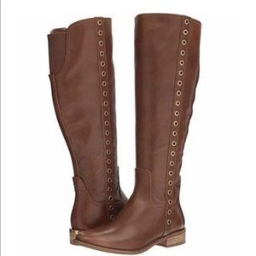 NWOT Micheal Kors ~ Dora Grommet Tall Leather Boot ~ 9.5 ~ - Picture 3 of 15